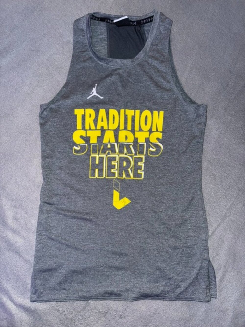 Nike Jordan Brand Men's Muscle Tank Top Tradition Starts Here Size XS